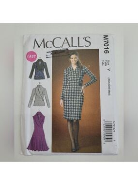 🧵4/$20🧵 McCall's M7016 Dress Sewing Pattern Uncut Size X - S - M DIY Supplies